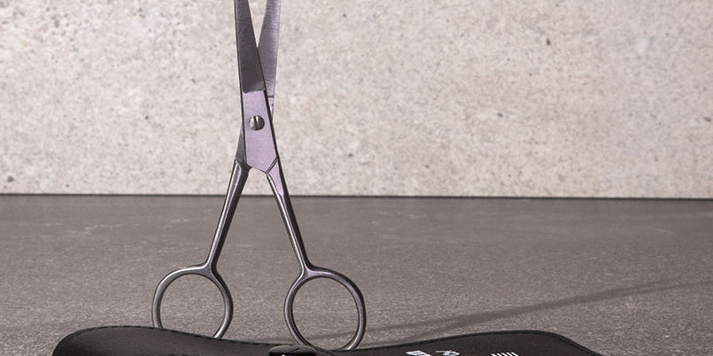 affordable beard and moustache trimming scissors with pouch