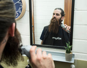 beard apron black man wearing