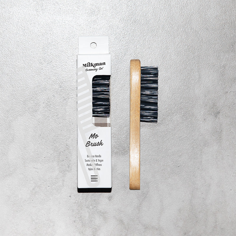 milkman moustache brush with box
